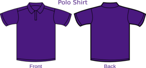 Violet Polo Shirt Clip Art