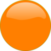 Orange Circle Button Clip Art
