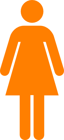 Orange Female Symbol Clip Art at Clker.com - vector clip art online