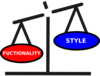 Style Vs Functionality Scale Clip Art