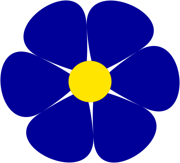 Blue Flower Clip Art at Clker.com - vector clip art online, royalty