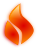 Glossy Flame 2 Clip Art