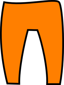 Orange Trousers Clip Art