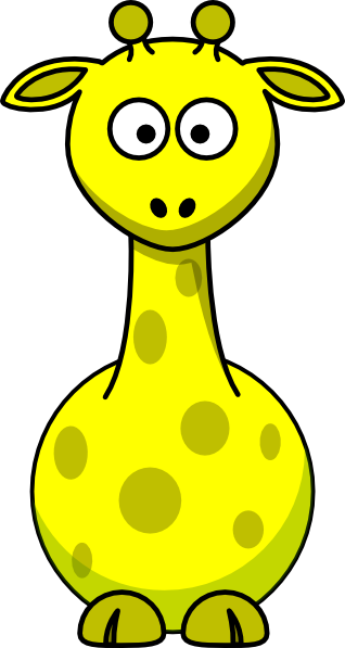Yellow Giraffe Clip Art at Clker.com - vector clip art online, royalty