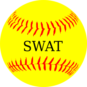 Softball Yellow Swat Clip Art