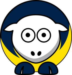Sheep - Murray State Racers - Team Colors - College Football Clip Art