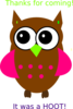 Pink Owl Clip Art