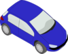Blue Small Car Clip Art