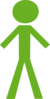 Green Stickperson Clip Art