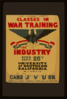 Federal Government Sponsored Classes In War Training For Industry Clip Art