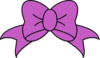 Purple Hair Bow Clip Art