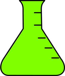 Light Green Flask Clip Art
