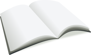 Open Blank Book Clip Art