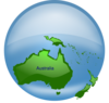 Australia On Globe Clip Art