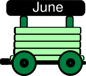 Loco Train Carriage Green Clip Art