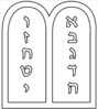 Ten Commandments Outline Clip Art