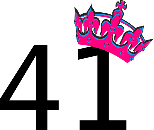 pink-tilted-tiara-and-number-41-clip-art-at-clker-vector-clip-art