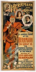 Herrmann The Great Co. 3rd Annual Tour Of The Herrmann The Great Co. : The Premier Magical Entertainment Of The World : Headed By Leon And Adelaide Herrmann In New Startling Sensations And Illusions, Eclipsing Anything Ever Attempted In The World Of Magic. Clip Art