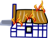 Fire In House Clip Art