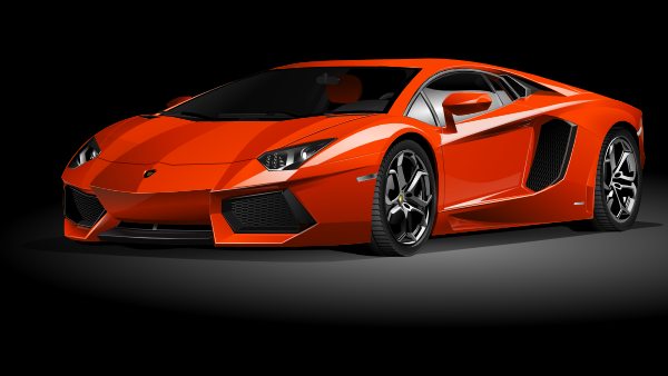 Orange Lamborghini Clip Art at Clker.com - vector clip art online