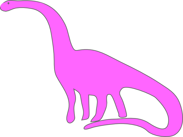 dinosaur pink clip clipart clker