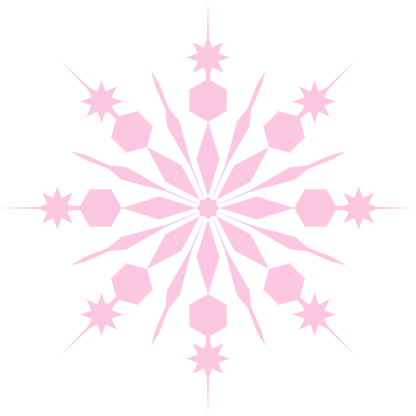 Snowflake Pinky Pink Clip Art at Clker.com - vector clip art online