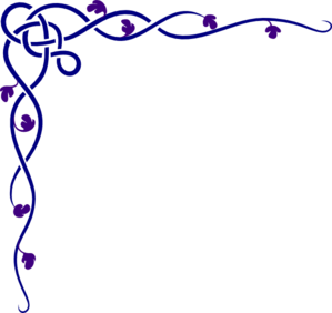 Celtic-ivy-purple Clip Art