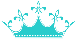 Teal Wears The Crown Dots Clip Art