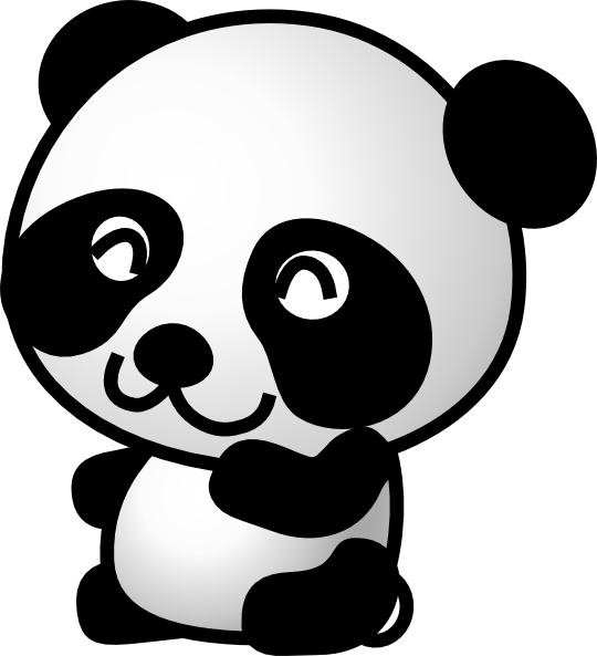 clipart panda face - photo #32
