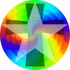 Colorwheel With Star Clip Art