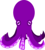 Purple Octopus Clip Art