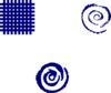 Fire Spiral Dark Blue Clip Art