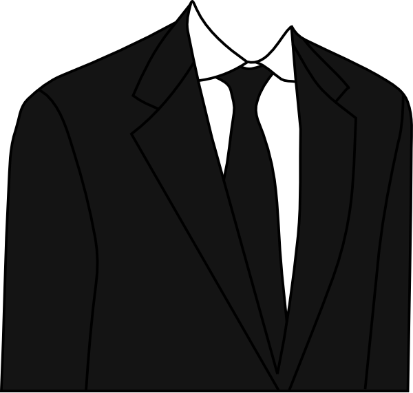 Download Black Suit Clip Art at Clker.com - vector clip art online ...