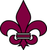 Purple Fleur De Lis1 Clip Art