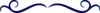 Dark Blue Swirl Divider Clip Art