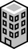 Office Building Gray Clip Art