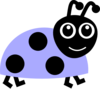 Mauve Ladybug Clip Art