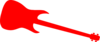 Red Guitar Silhouette Clip Art