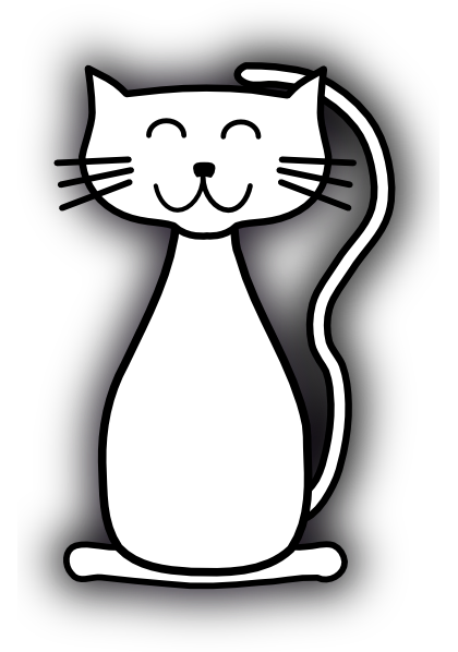 White Cat  Clip Art  at Clker com vector clip art  online 