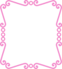 Scrolly Frame Pink Clip Art