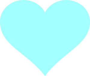 Light Blue Heart Clip Art