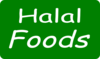 Green Rounded Box Halal Foods Logo Clip Art