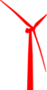 Red Wind Turbine Clip Art