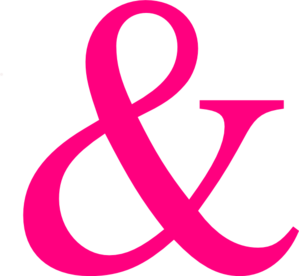 Hot Pink Ampersand Clip Art