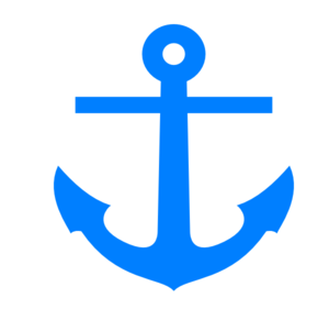 Blue Anchor Clip Art