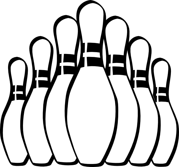 Bowling Pins Clip Art at Clker.com - vector clip art online, royalty