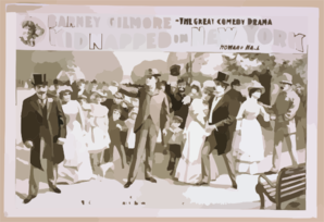 Barney Gilmore In The Great Comedy Drama, Kidnapped In New York By Howard Hall. Clip Art