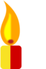 Yellow Candle Clip Art