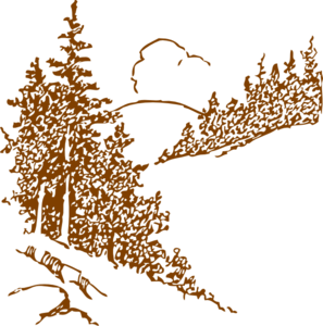 Brown Pine Trees Clip Art