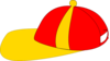 Yellow Red Cap Clip Art